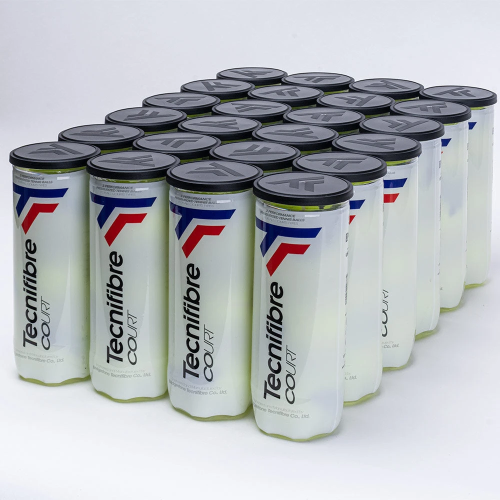 Tecnifibre Court Tennis Balls 24 Cans 1 Tecnifibre Court Tennis Balls 24 Cans