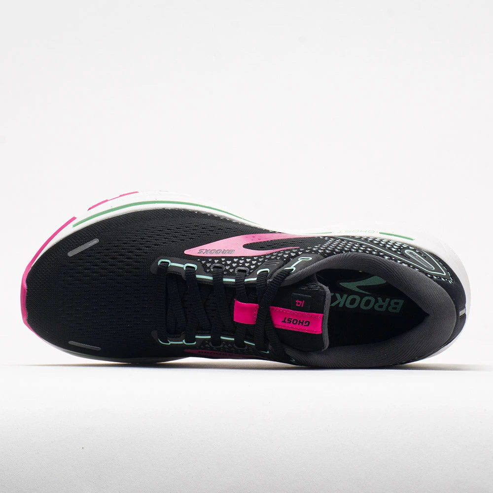 Brooks Ghost 14 Women's Black/Pink/Yucca 3 Brooks Ghost 14 Women's Black/Pink/Yucca - Image 3