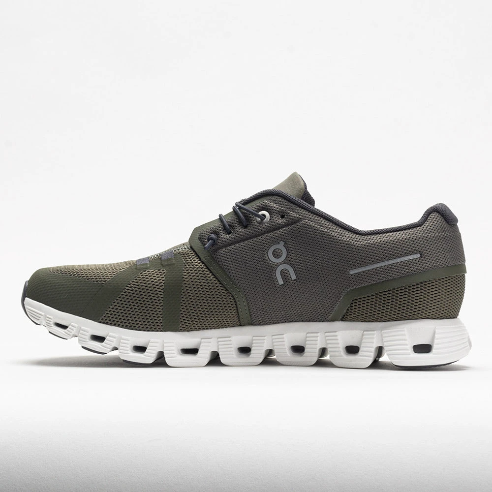 On Running On Cloud 5 Men's Olive/White 2 On Running On Cloud 5 Men's Olive/White - Image 2