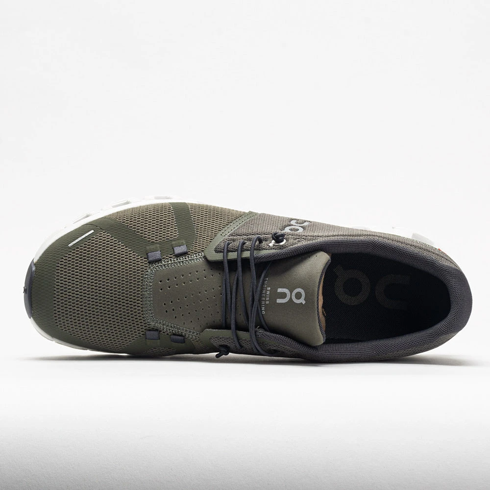 On Running On Cloud 5 Men's Olive/White 3 On Running On Cloud 5 Men's Olive/White - Image 3