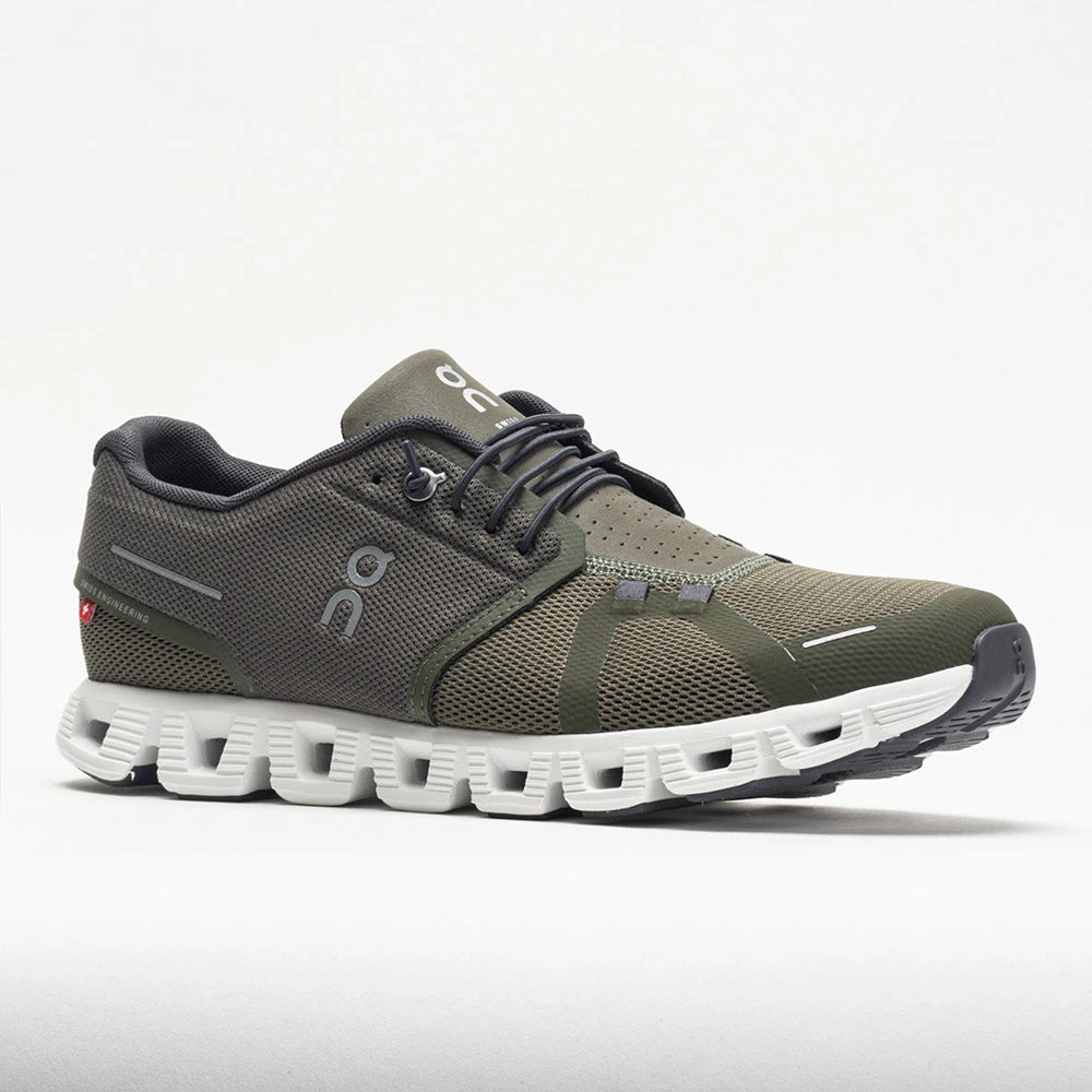 On Running On Cloud 5 Men's Olive/White 5 On Running On Cloud 5 Men's Olive/White - Image 5