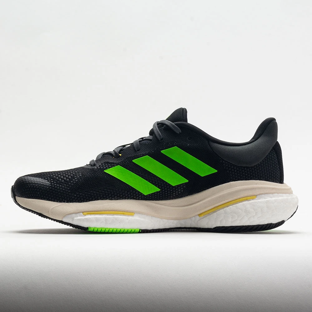 Adidas Solar Glide 5 Men's Black/Solar Green/Beam Yellow 2 Adidas Solar Glide 5 Men's Black/Solar Green/Beam Yellow - Image 2