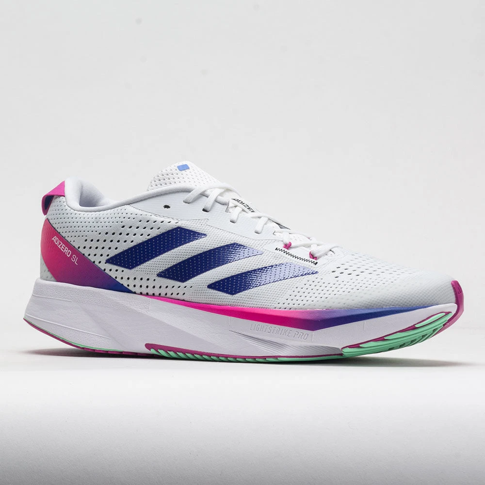 Adidas Adizero SL Men's White/Lucid Blue/Lucid Fuchsia 5 Adidas Adizero SL Men's White/Lucid Blue/Lucid Fuchsia - Image 5