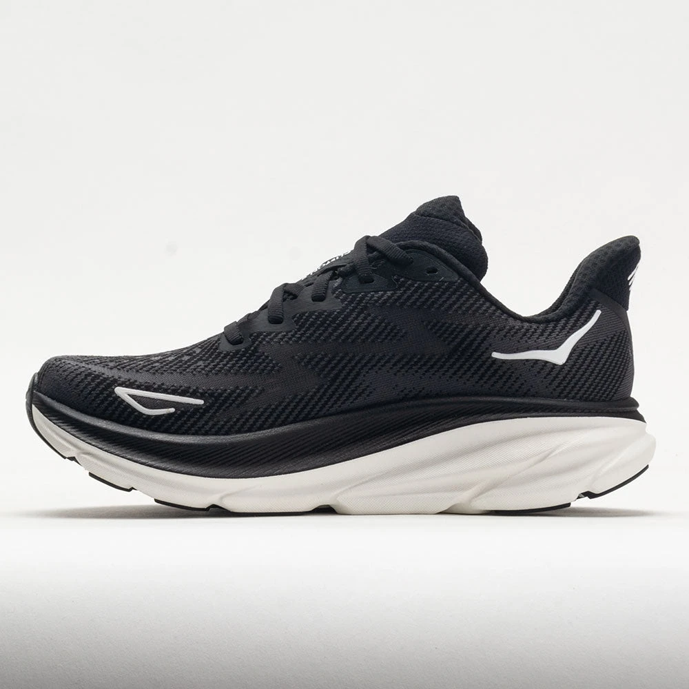 HOKA Clifton 9 Men's Black/White 2 HOKA Clifton 9 Men's Black/White - Image 2