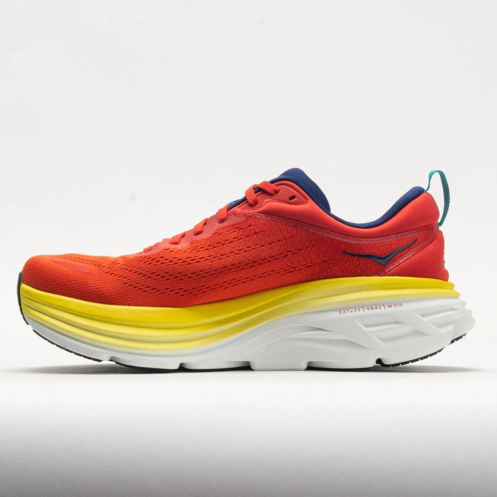 HOKA Bondi 8 Men's Red Alert/Flame 2 HOKA Bondi 8 Men's Red Alert/Flame - Image 2