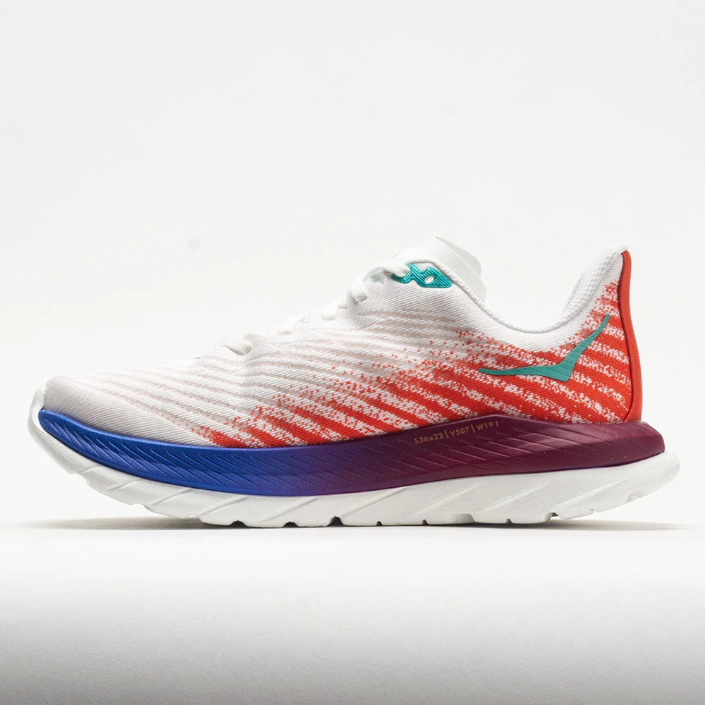 HOKA Mach 5 Men's White/Flame 2 HOKA Mach 5 Men's White/Flame - Image 2