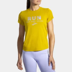Brooks Distance Graphic Short Sleeve Spring 2022 Women's -On Running || BROOKS || Hoka Sales Store 057202 308 1