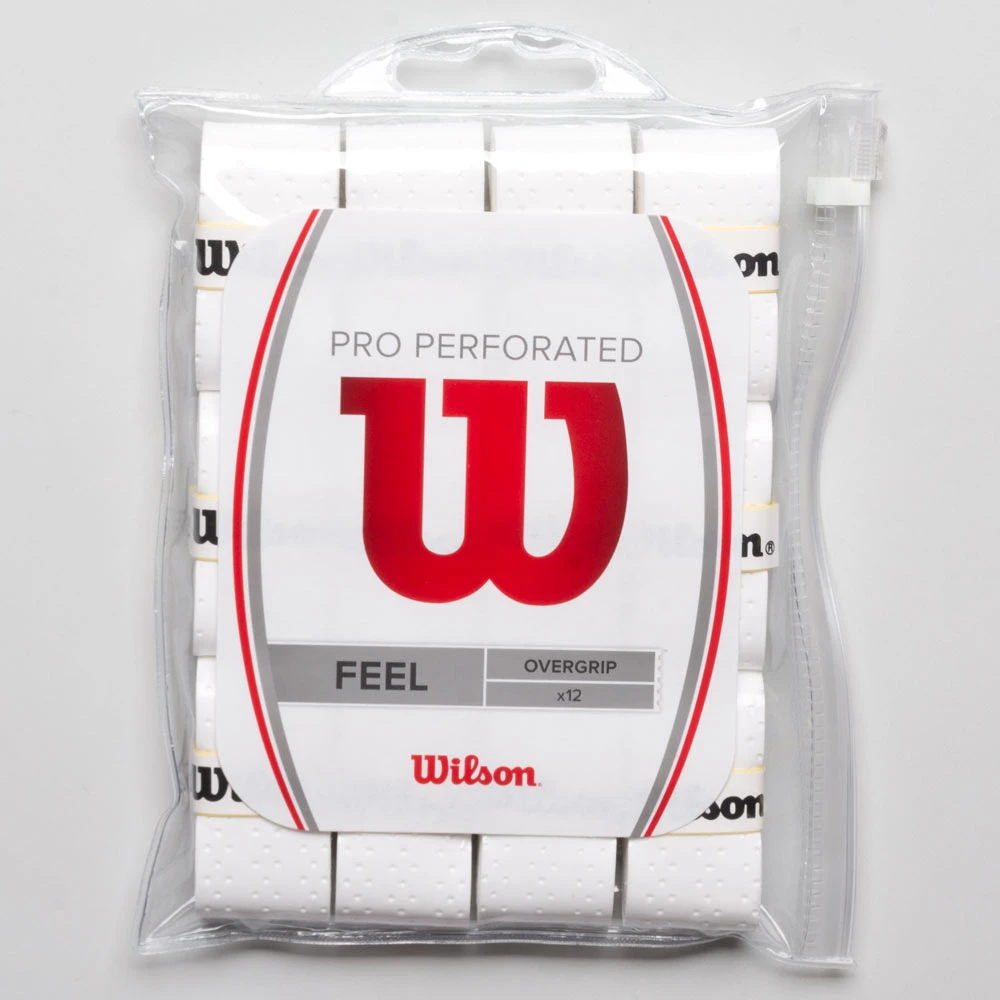 Wilson Pro Overgrip Perforated 12 Pack 1 Wilson Pro Overgrip Perforated 12 Pack