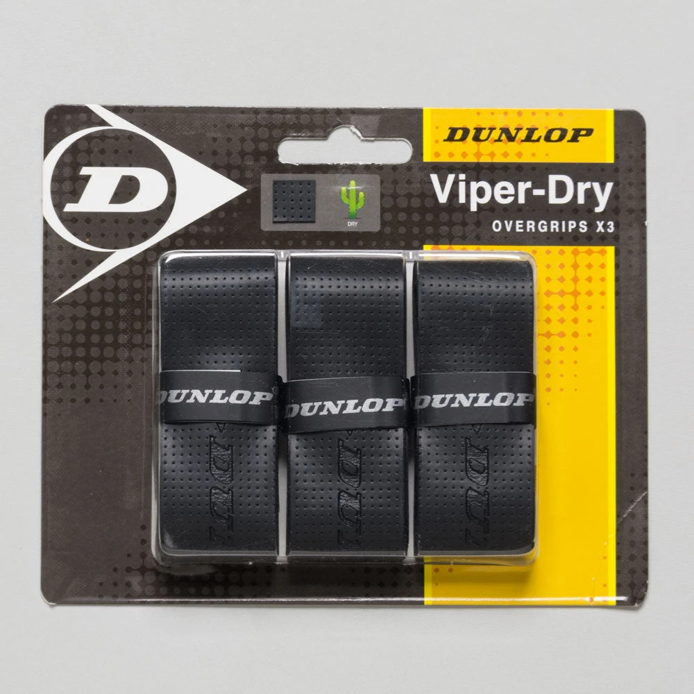 Dunlop Viper Dry Overgrip 3Pk 1 Dunlop Viper Dry Overgrip 3Pk