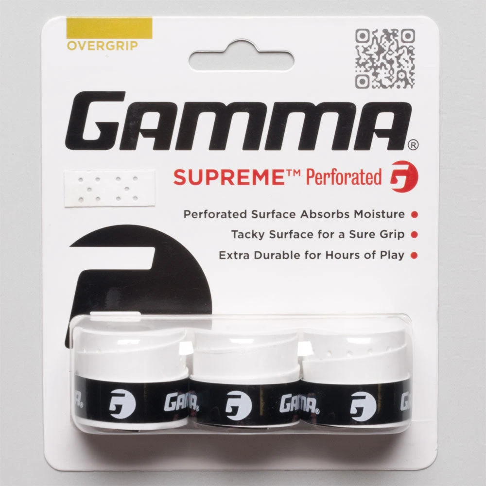Gamma Supreme Perforated Overgrip 3 Pack 2 Gamma Supreme Perforated Overgrip 3 Pack - Image 2