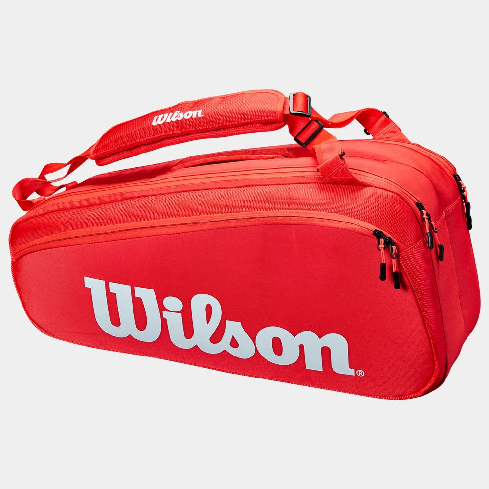 Wilson Super Tour 6 Pack Red 1 Wilson Super Tour 6 Pack Red