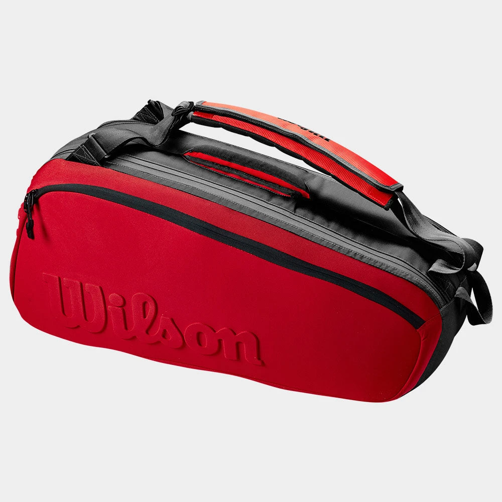 Wilson Super Tour 6 Pack Clash V2 Black/Red 2 Wilson Super Tour 6 Pack Clash V2 Black/Red - Image 2