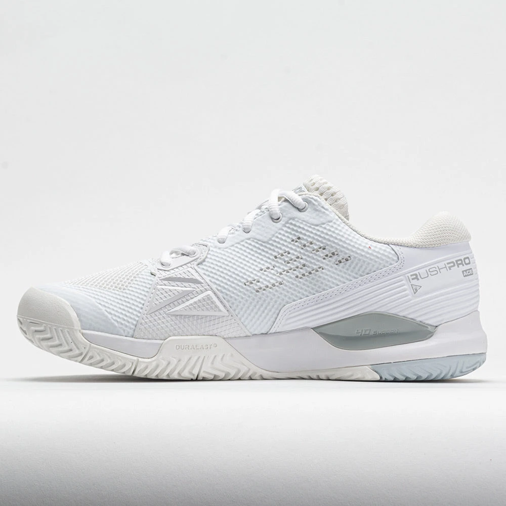 Wilson Rush Pro Ace Men's White/White/Pearl Blue 2 Wilson Rush Pro Ace Men's White/White/Pearl Blue - Image 2