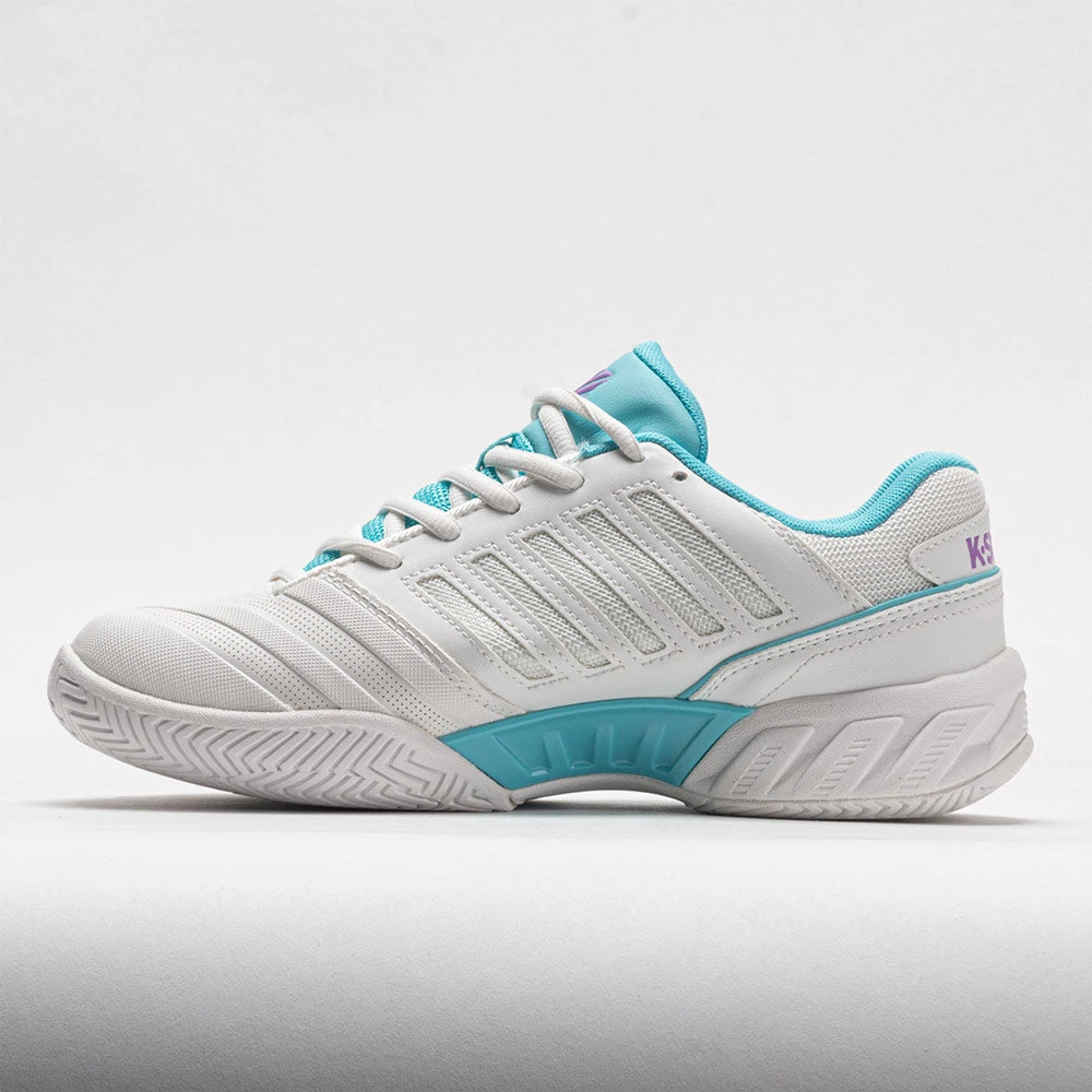 K-Swiss Bigshot Light 4 Women's Brilliant WhiteAngel Blue/Sheer Lilac 2 K-Swiss Bigshot Light 4 Women's Brilliant WhiteAngel Blue/Sheer Lilac - Image 2
