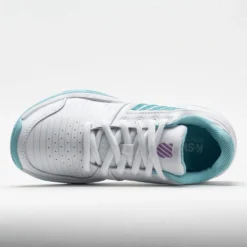 K-Swiss Court Express Women's White/Angel Blue/Sheer Lilac -On Running || BROOKS || Hoka Sales Store 116923 2
