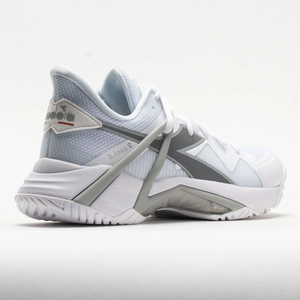 Diadora B.Icon 2 AG Women's White/Silver 6 Diadora B.Icon 2 AG Women's White/Silver - Image 6