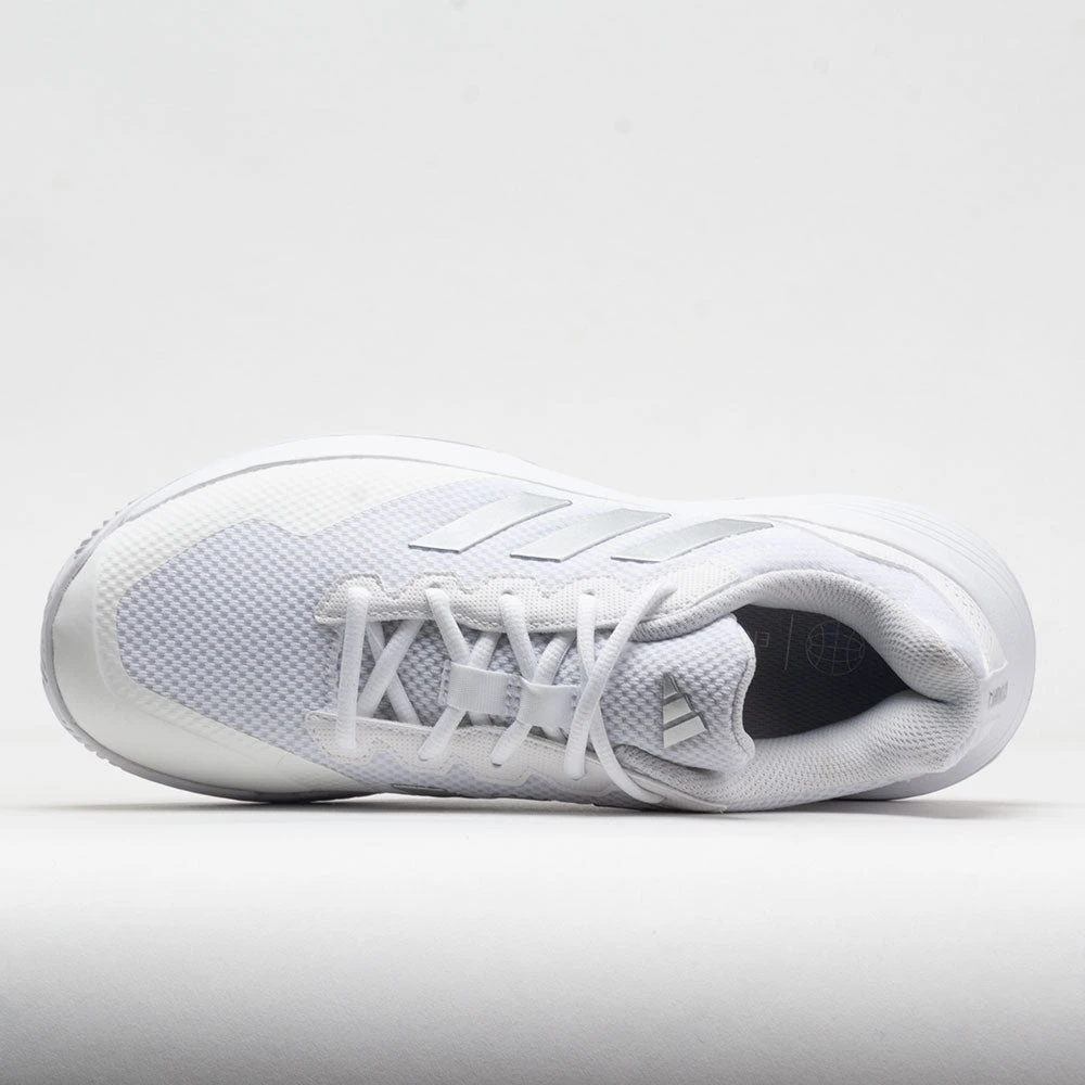 Adidas GameCourt Women's White/Silver Metallic/White 3 Adidas GameCourt Women's White/Silver Metallic/White - Image 3