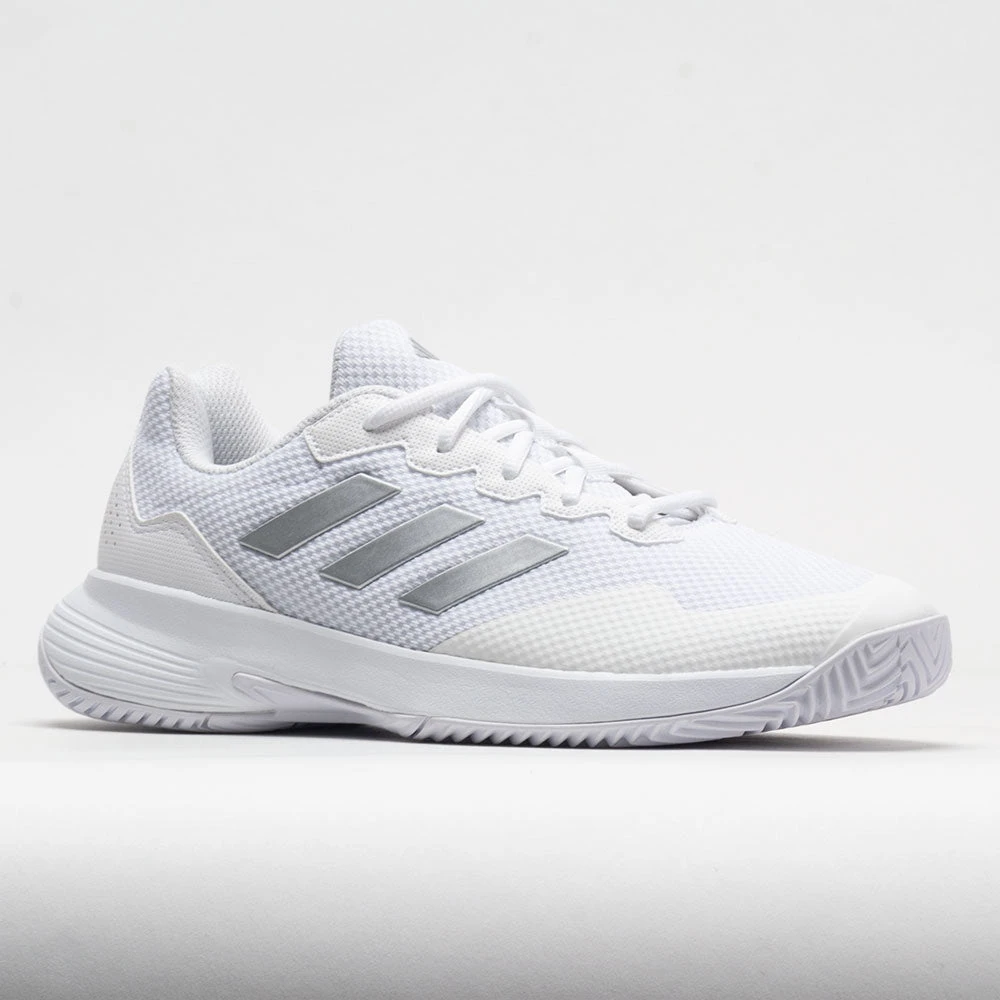 Adidas GameCourt Women's White/Silver Metallic/White 5 Adidas GameCourt Women's White/Silver Metallic/White - Image 5