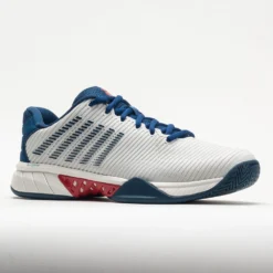 K-Swiss Hypercourt Express 2 Men's Blanc De Blanc/Blue Opal/Lollipop -On Running || BROOKS || Hoka Sales Store 117125 5