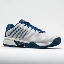 K-Swiss Hypercourt Express 2 Clay Men's Blanc De Blanc/Blue Opal/Lolli -On Running || BROOKS || Hoka Sales Store 117130 5
