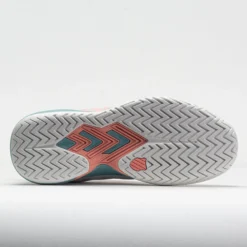 K-Swiss Ultrashot Team Women's Blanc De Blanc/Nile Blue/Desert Flower -On Running || BROOKS || Hoka Sales Store 117136 4