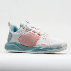 K-Swiss Ultrashot Team Women's Blanc De Blanc/Nile Blue/Desert Flower -On Running || BROOKS || Hoka Sales Store 117136 5