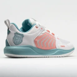 K-Swiss Ultrashot Team Women's Blanc De Blanc/Nile Blue/Desert Flower -On Running || BROOKS || Hoka Sales Store 117136 6