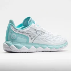 Mizuno Wave Enforce Tour AC Women's White/Tanager Turquoise -On Running || BROOKS || Hoka Sales Store 117145 6