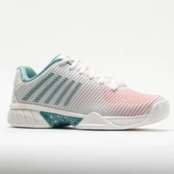 K-Swiss Hypercourt Express 2 Women's Blanc De Blanc/Nile Blue/Desert -On Running || BROOKS || Hoka Sales Store 117153 5