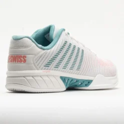 K-Swiss Hypercourt Express 2 Women's Blanc De Blanc/Nile Blue/Desert -On Running || BROOKS || Hoka Sales Store 117153 6