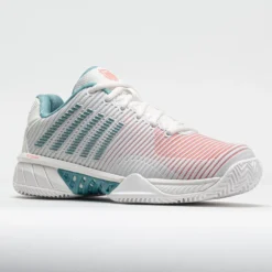 K-Swiss Hypercourt Express 2 Clay Women's Blanc De Blanc/Nile Blue/Des -On Running || BROOKS || Hoka Sales Store 117156 5