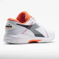 Diadora Trofeo AG Pickleball Women's White/Black/Vermillion Orange -On Running || BROOKS || Hoka Sales Store 370024 6