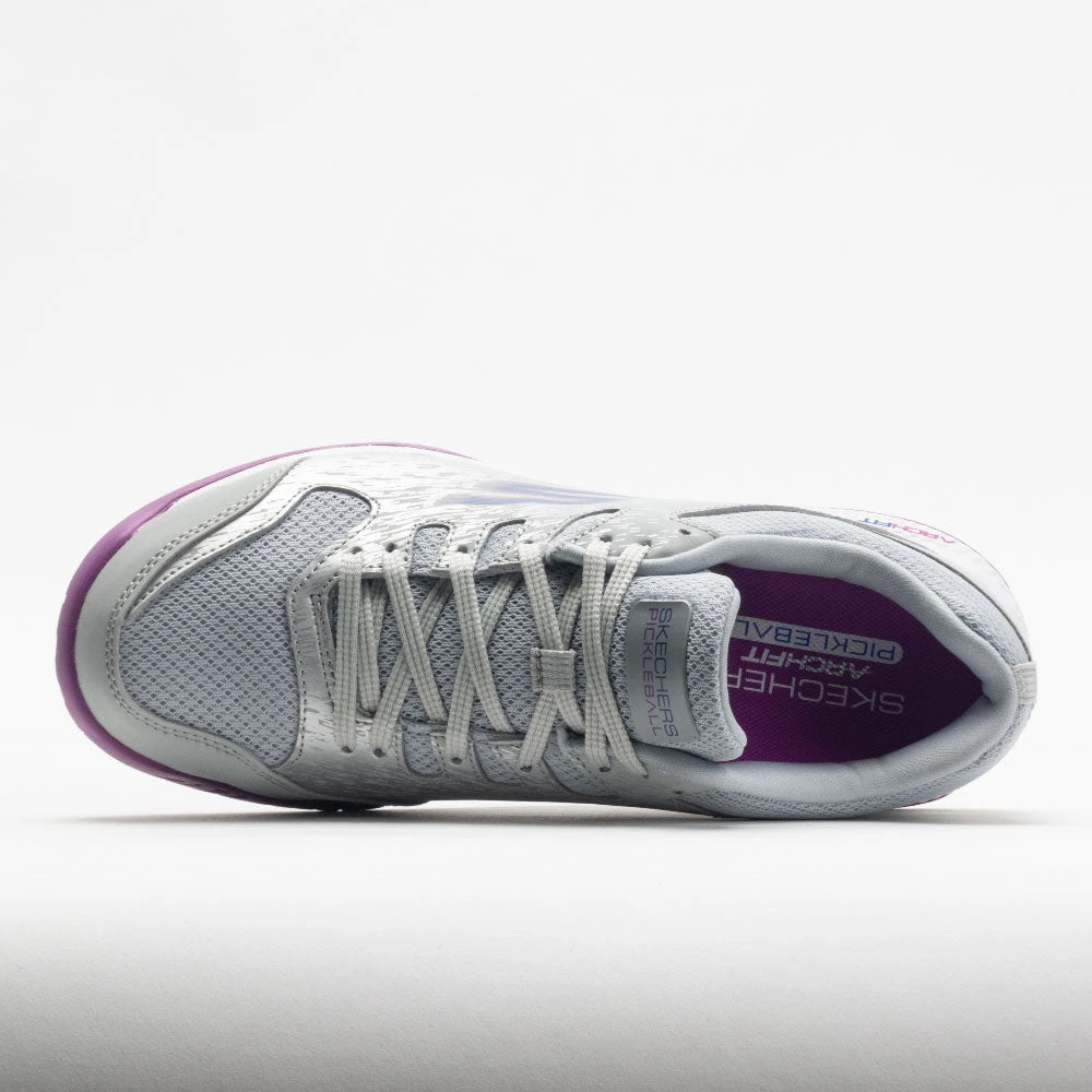 Skechers Viper Court Women's Grey/Purple 3 Skechers Viper Court Women's Grey/Purple - Image 3