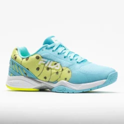Fila Volley Zone Women's Bluefish/White/Safety Yellow -On Running || BROOKS || Hoka Sales Store 370036 5