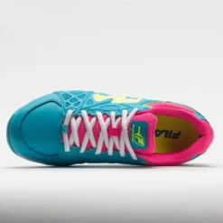Fila Double Bounce 3 Women's Scuba Blue/White/Safety Yellow -On Running || BROOKS || Hoka Sales Store 370041 2