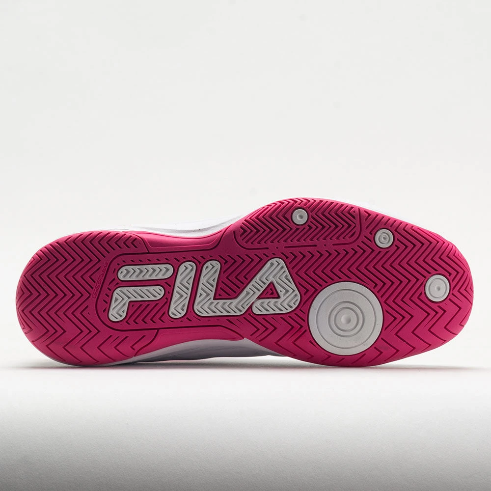 Fila Double Bounce 3 Women's White/White/Pink Glo 4 Fila Double Bounce 3 Women's White/White/Pink Glo - Image 4