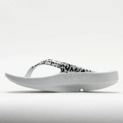 OOFOS OOlala Limited Women's White/Black Leopard -On Running || BROOKS || Hoka Sales Store 570571 2