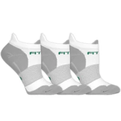 Fitsok F4 Tech No Show Socks 3 Pack -On Running || BROOKS || Hoka Sales Store 650781 100 2
