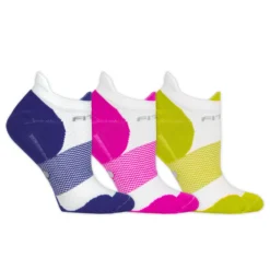 Fitsok F4 Tech No Show Socks 3 Pack -On Running || BROOKS || Hoka Sales Store 650781 555 2