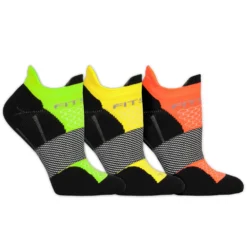 Fitsok F4 Tech No Show Socks 3 Pack -On Running || BROOKS || Hoka Sales Store 650781 777 2