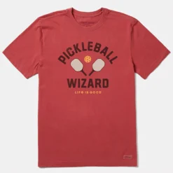 Life Is Good Pickleball Wizard Tee Men's -On Running || BROOKS || Hoka Sales Store 700628 660 1