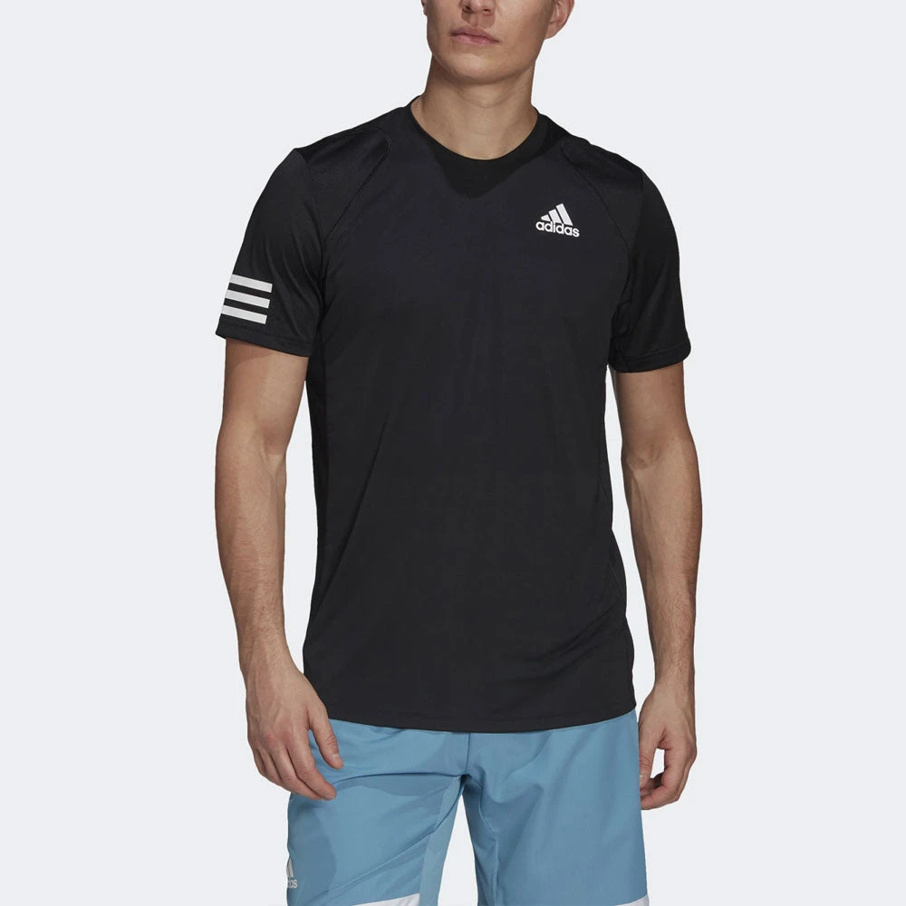 Adidas Club 3-Stripe T-Shirt Men's 3 Adidas Club 3-Stripe T-Shirt Men's - Image 3